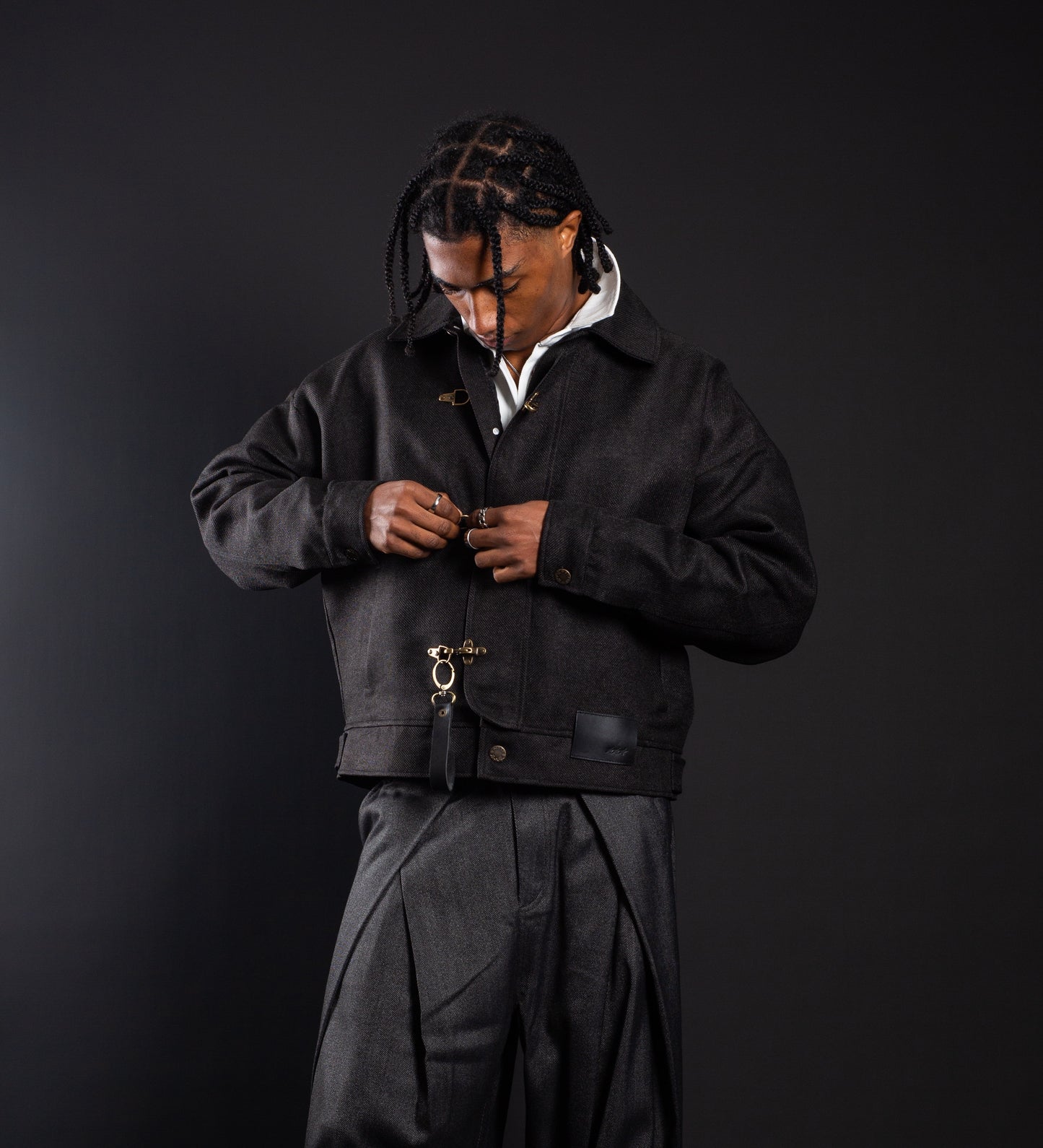 CRTV DEPT. FIREMAN CLASP JACKET II – Black