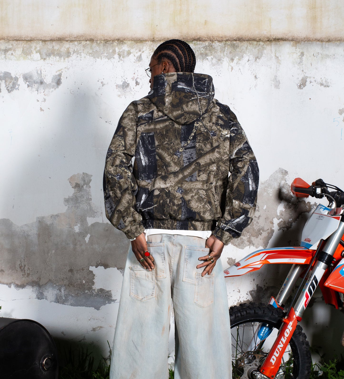 STRTN® POLAR TECH PRINTED HOODIE – Moss