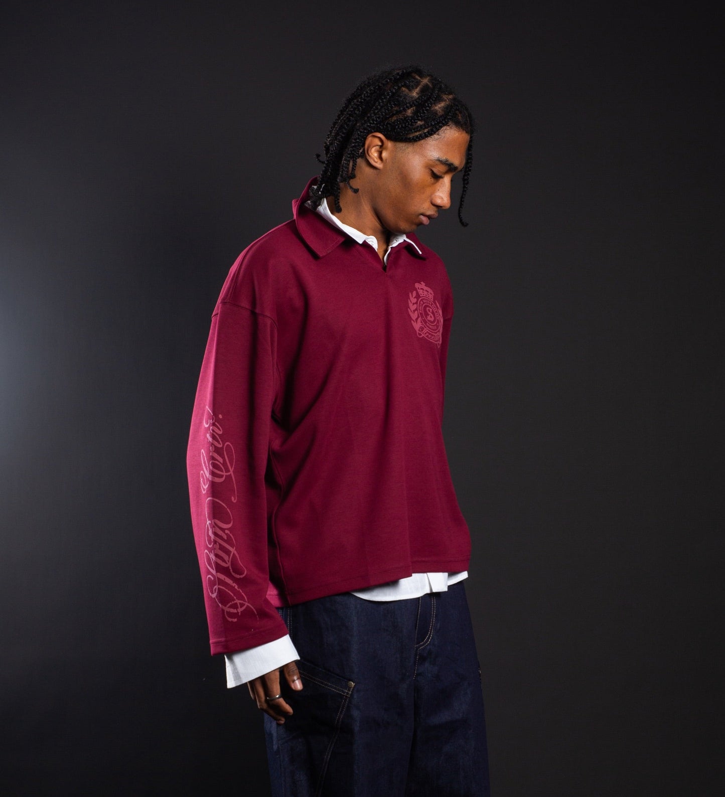 SACRED LEGACY POLO – Burgundy