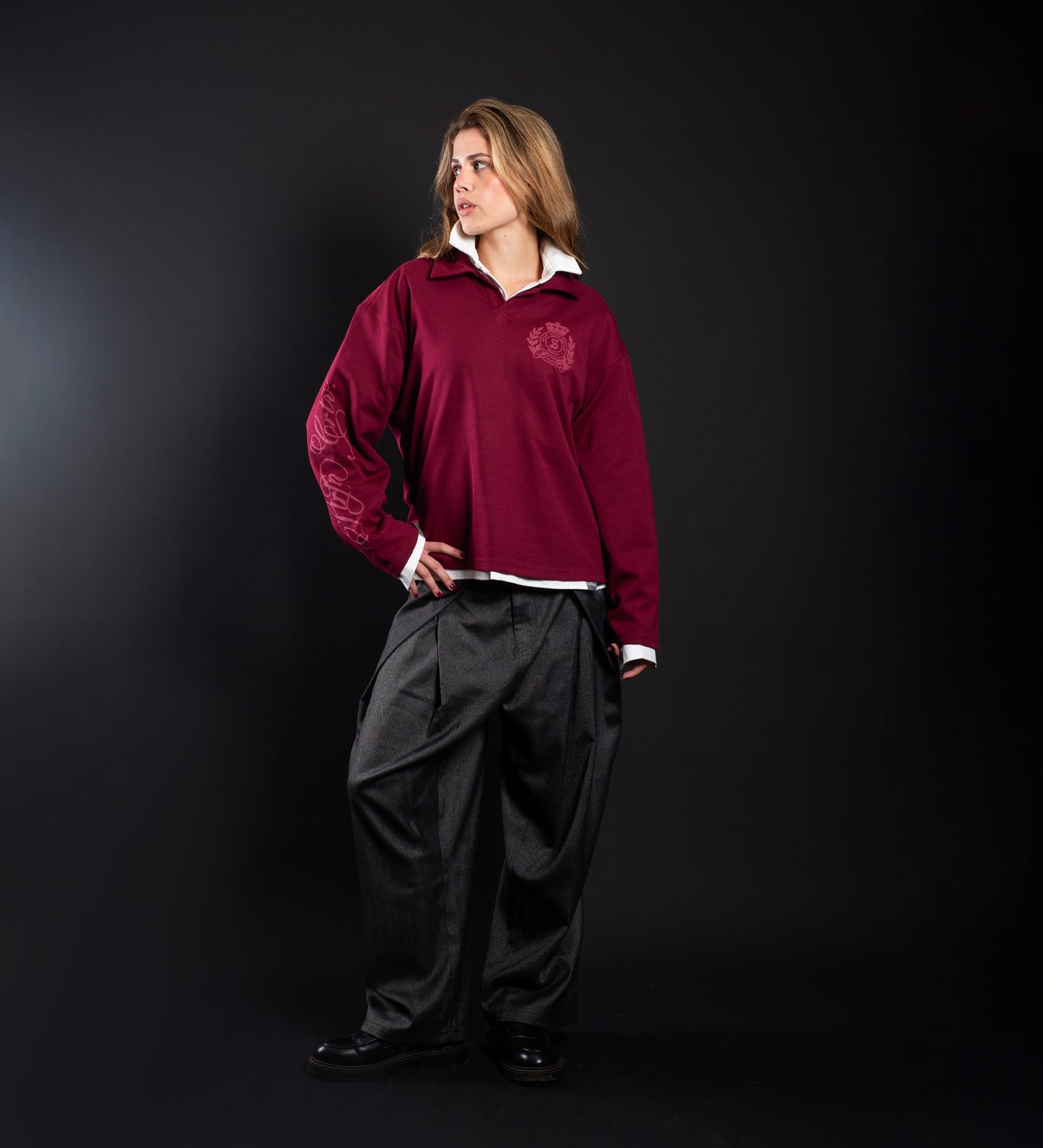 SACRED LEGACY POLO – Burgundy