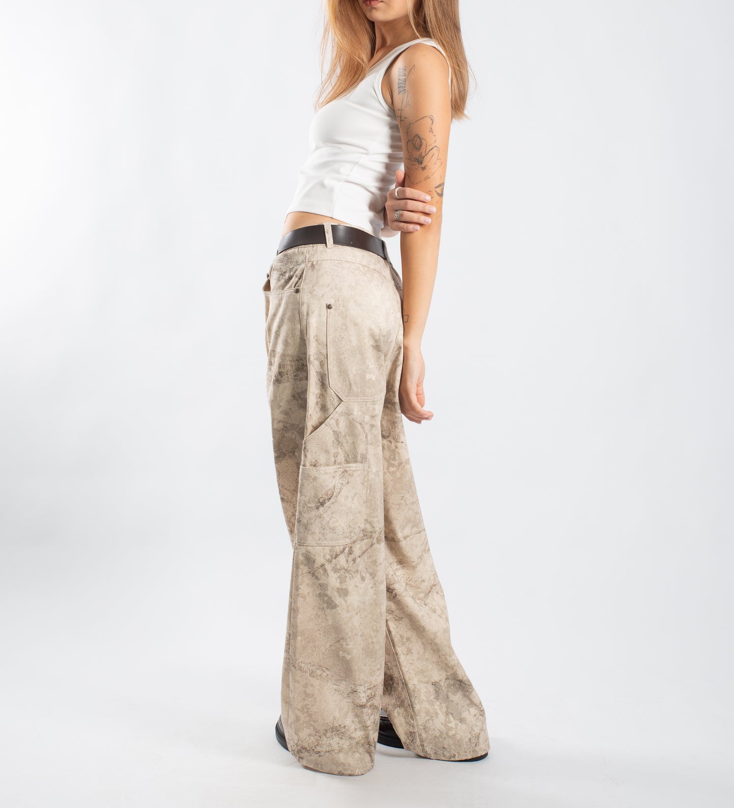 DESERT SAINTS CAMO BAGGY PANTS – Sand Moss