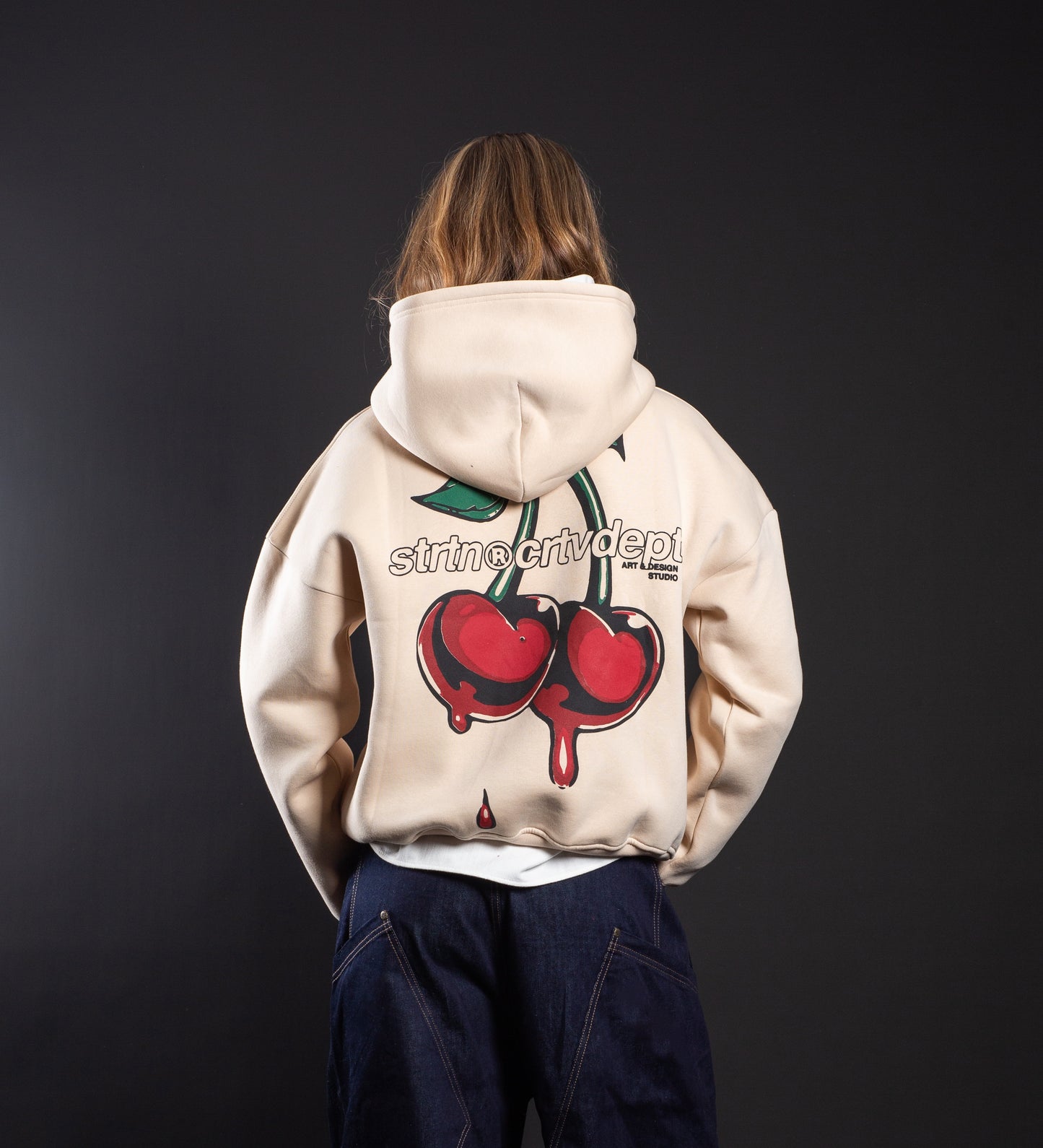 CRTV DEPT. CHERRIES HOODIE – Cream