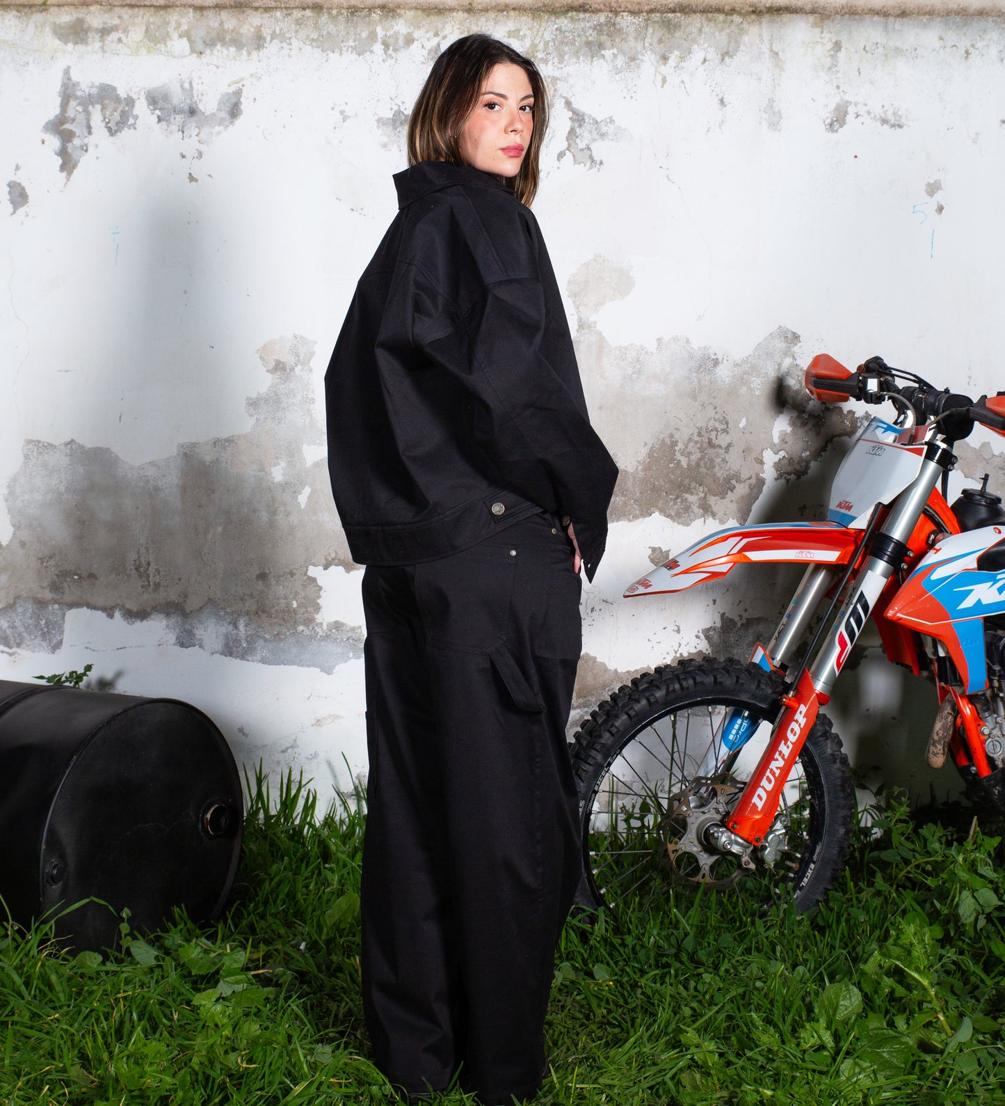 CRTV DEPT. SET CANVAS JACKET – Black