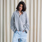 THE ICEY STRIPED LINEN SHIRT