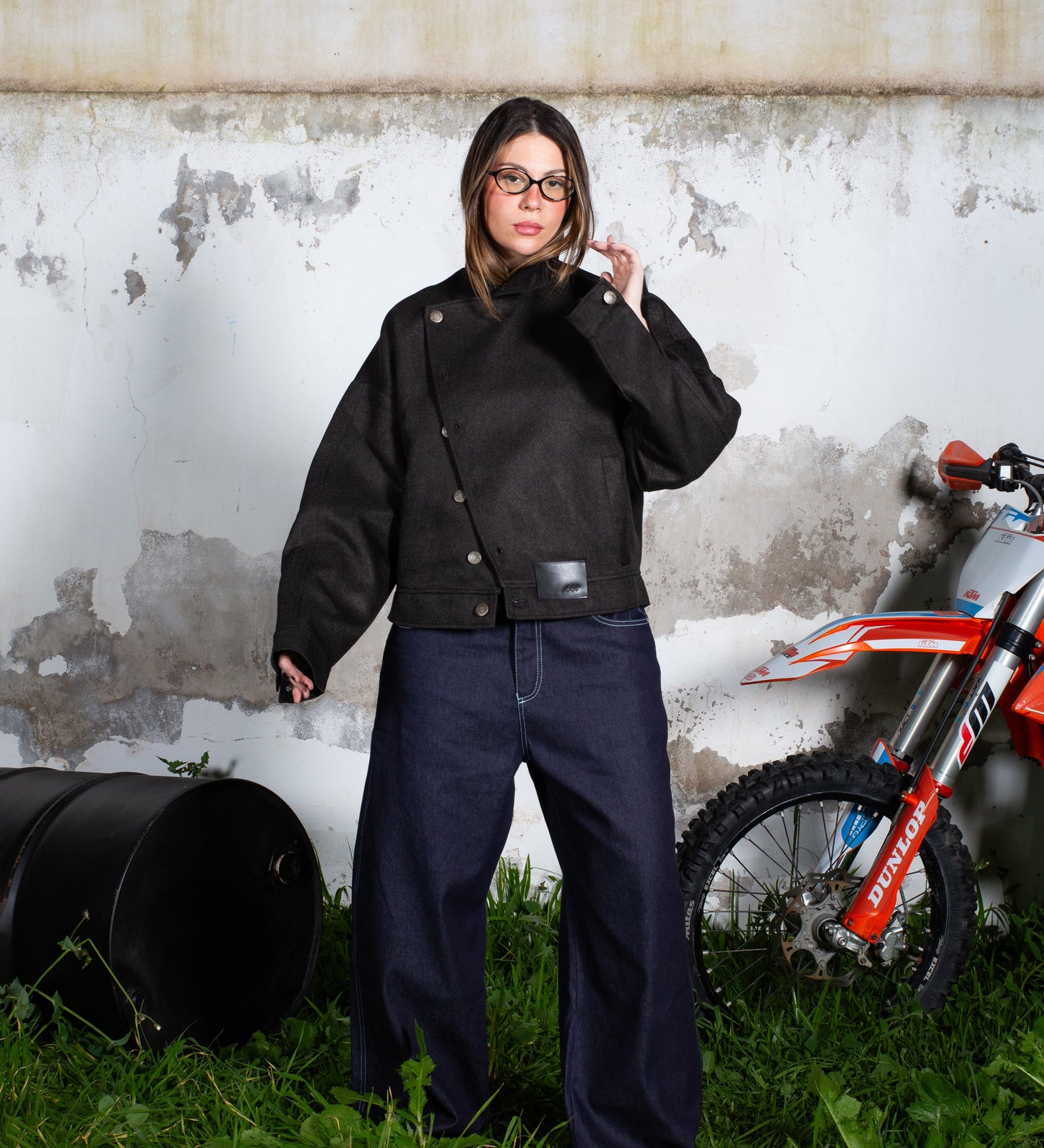 CRTV DEPT. HIGH NECK JACKET – Black