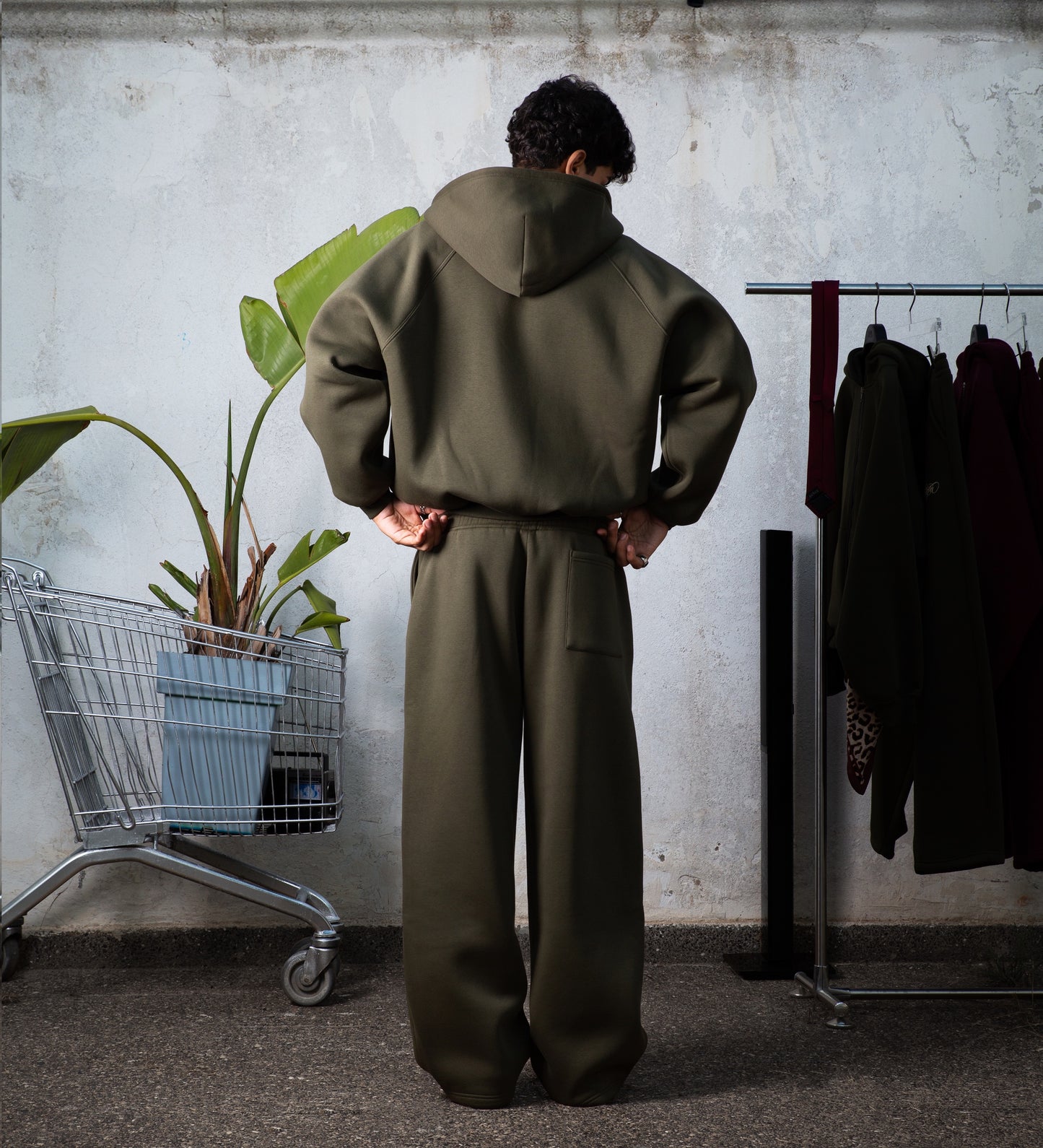 STRTN RAGLAN ZIP-UP HOODIE – Military Green