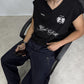 CRTV DEPT. V-NECK VEST – Black