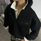 STRTN® BOXY HALF-ZIP – Black
