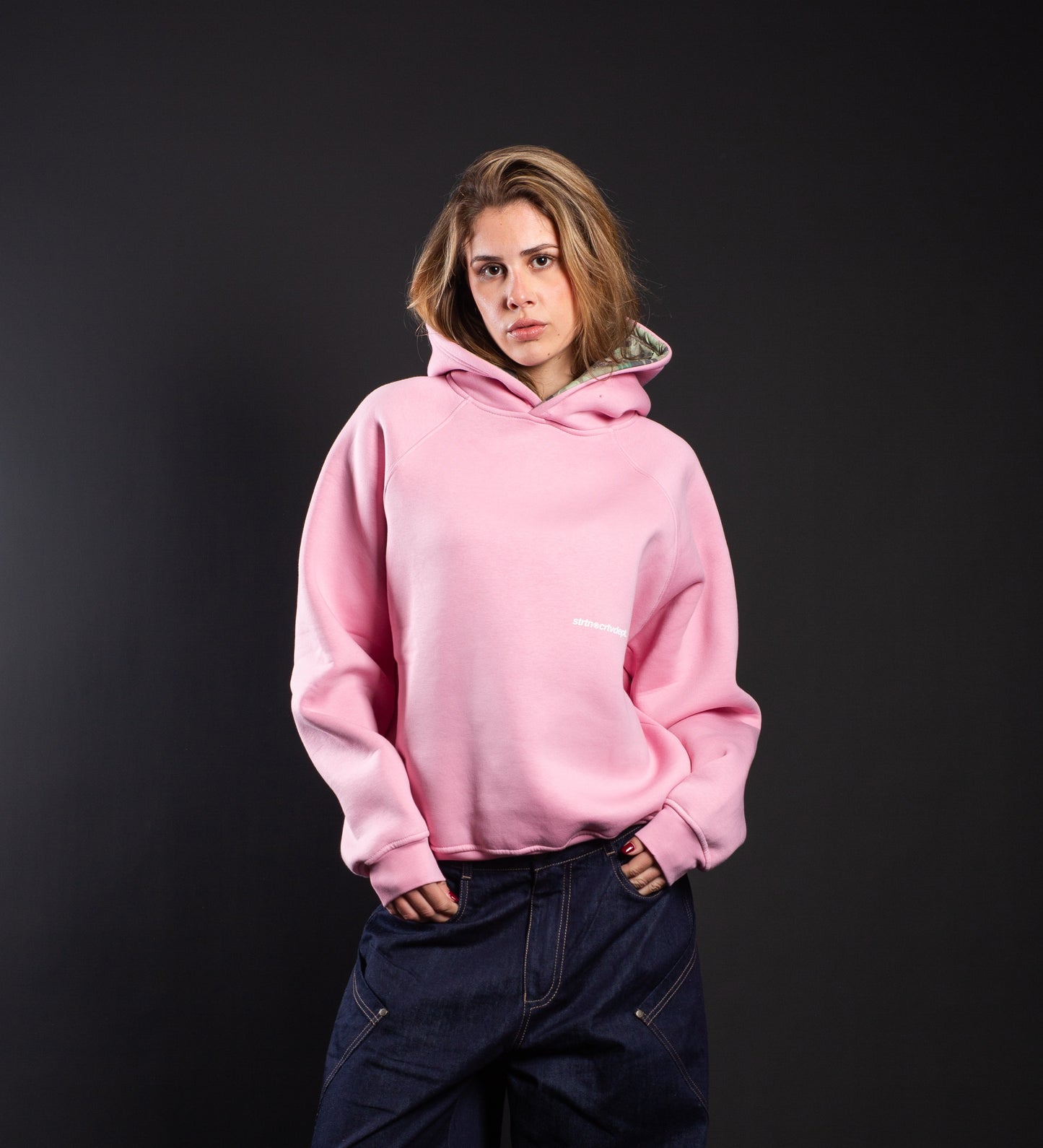 CRTV DEPT. HOODIE – Baby Pink