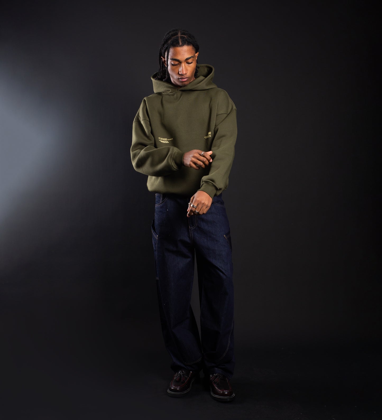 STRTN® ART & DESIGN STUDIO HOODIE – Army Green