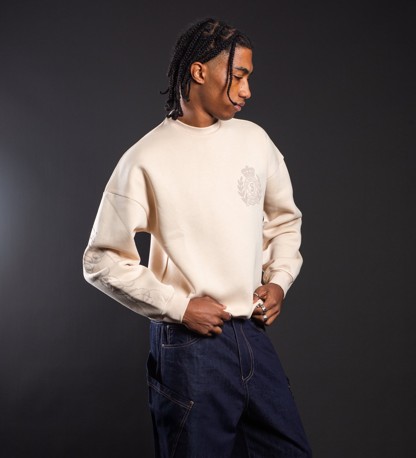 SACRED LEGACY CREWNECK – Cream