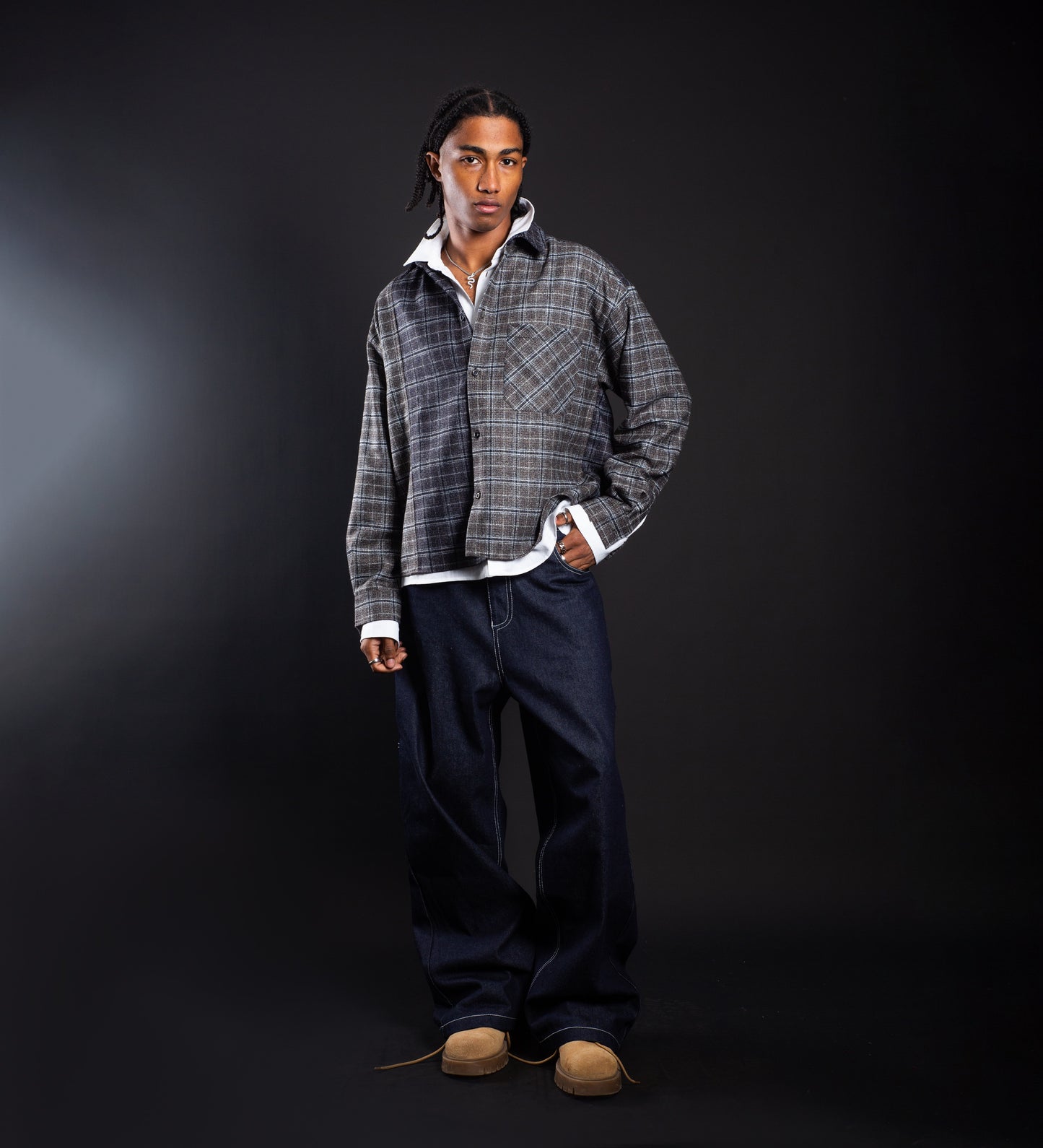 CRTV DEPT. FLANNEL LONG SLEEVE SHIRT