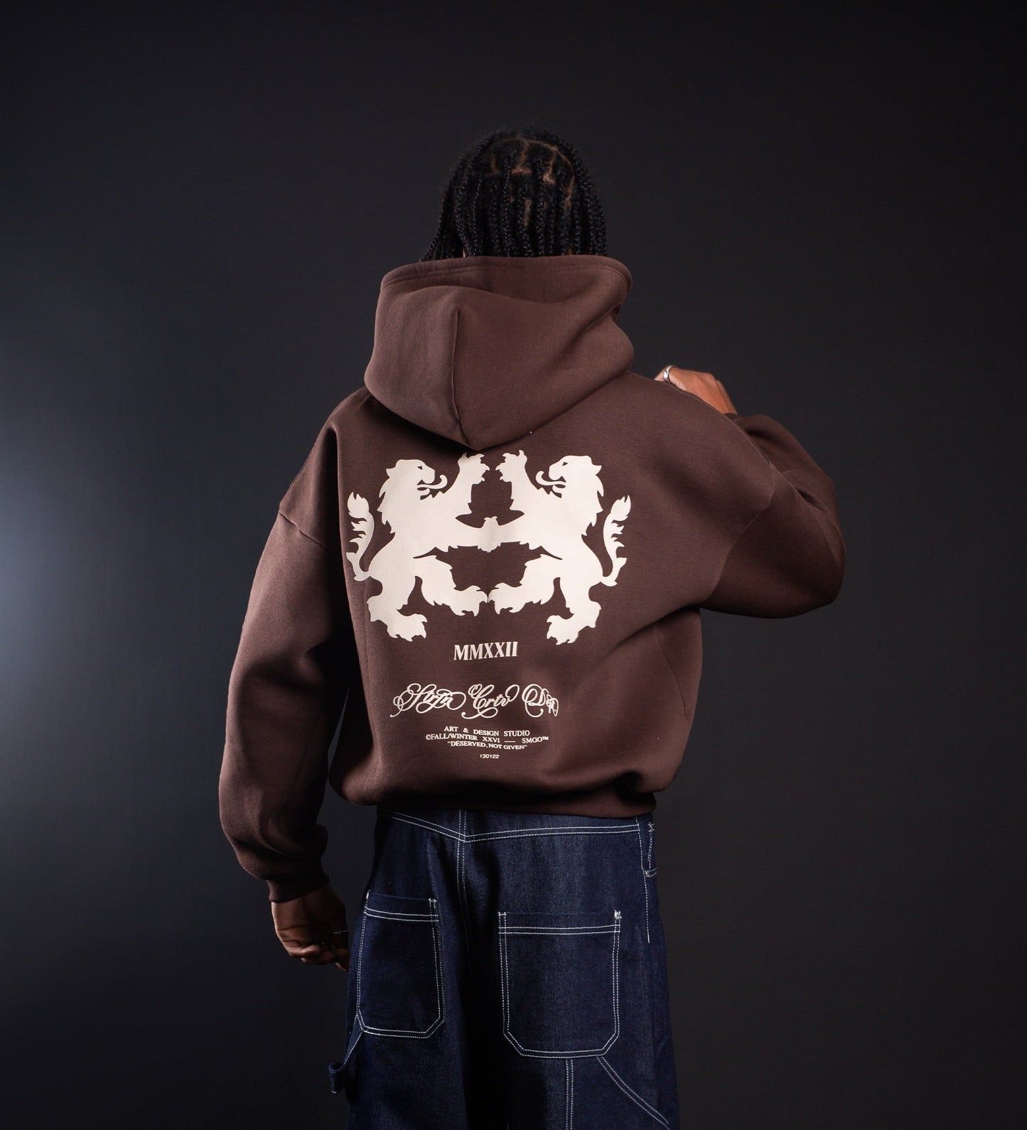 DESERVED NOT GIVEN HOODIE  – Dark Brown