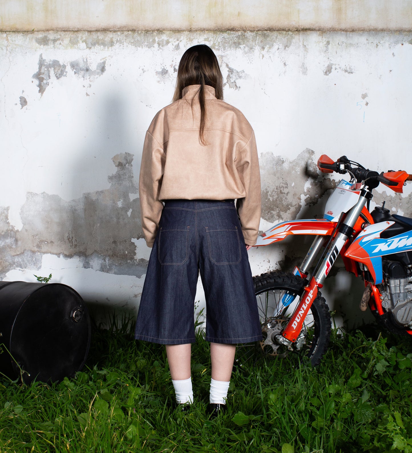 CRTV DEPT. VEGAN LEATHER JACKET – Light Tobacco