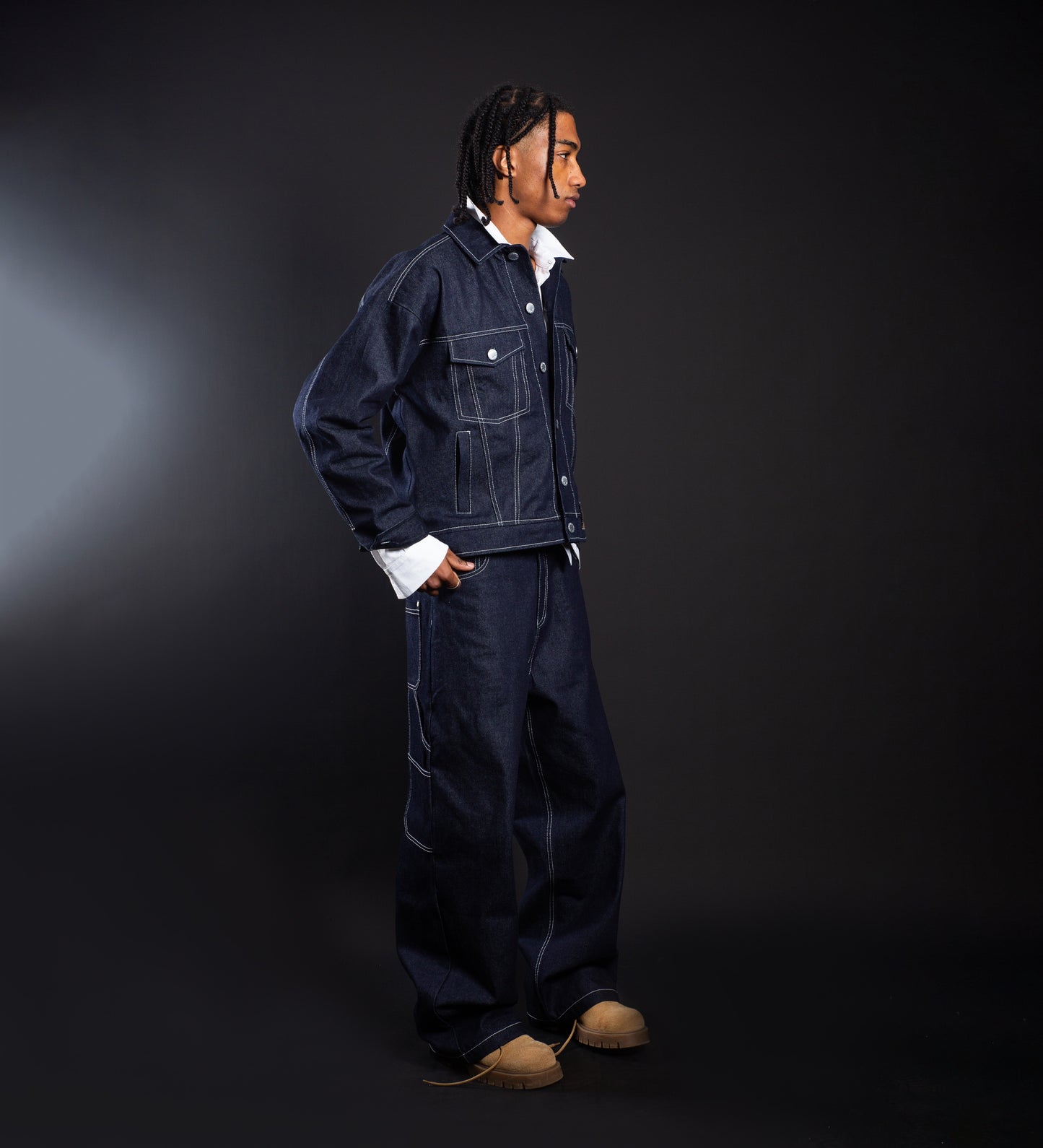 STRTN® CRTV DEPT DENIM JACKET – Raw Blue