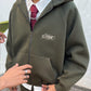 STRTN RAGLAN ZIP-UP HOODIE – Military Green