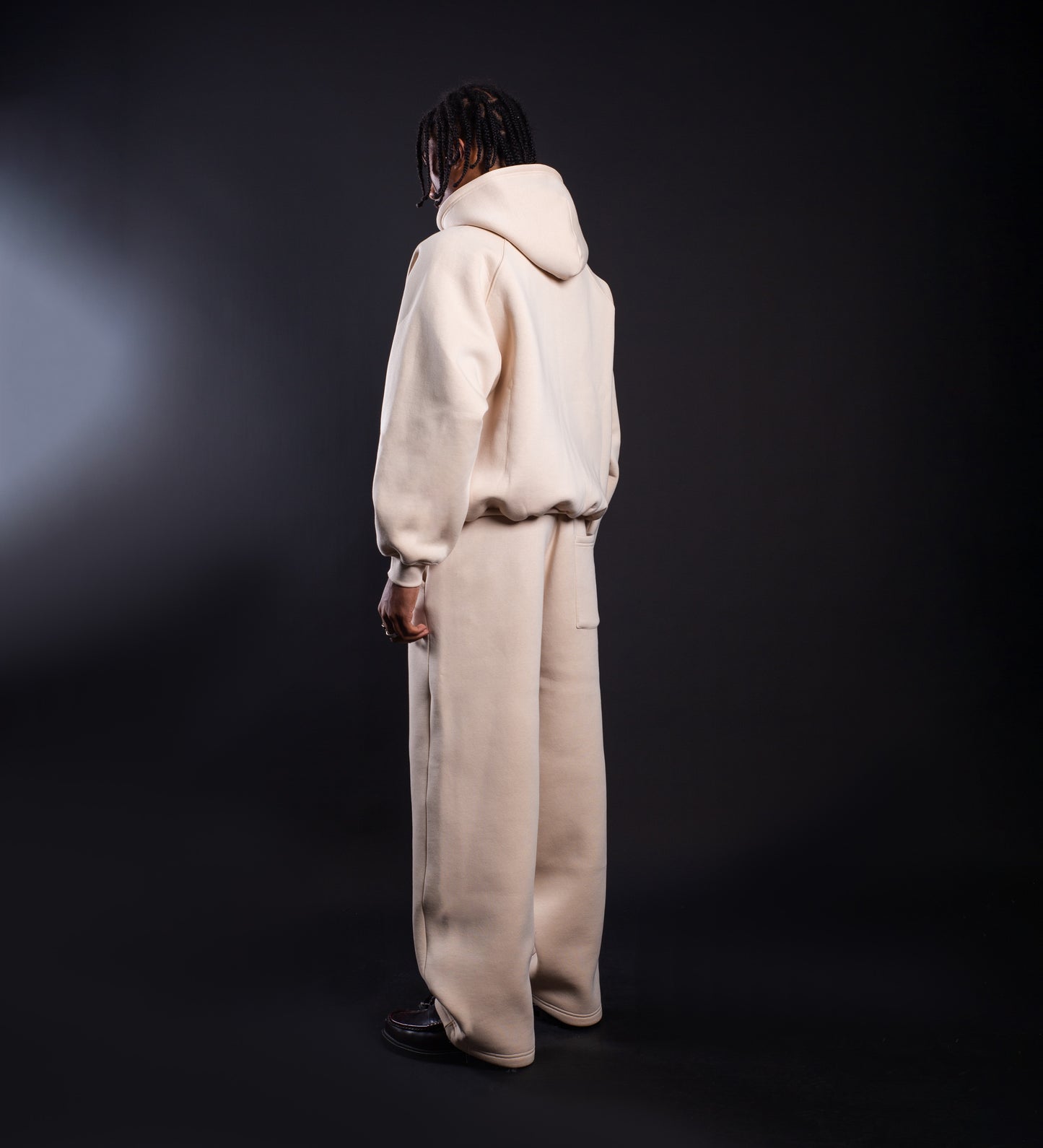 STRTN RAGLAN ZIP-UP HOODIE  – Cream