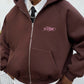 STRTN RAGLAN ZIP-UP HOODIE – Brown
