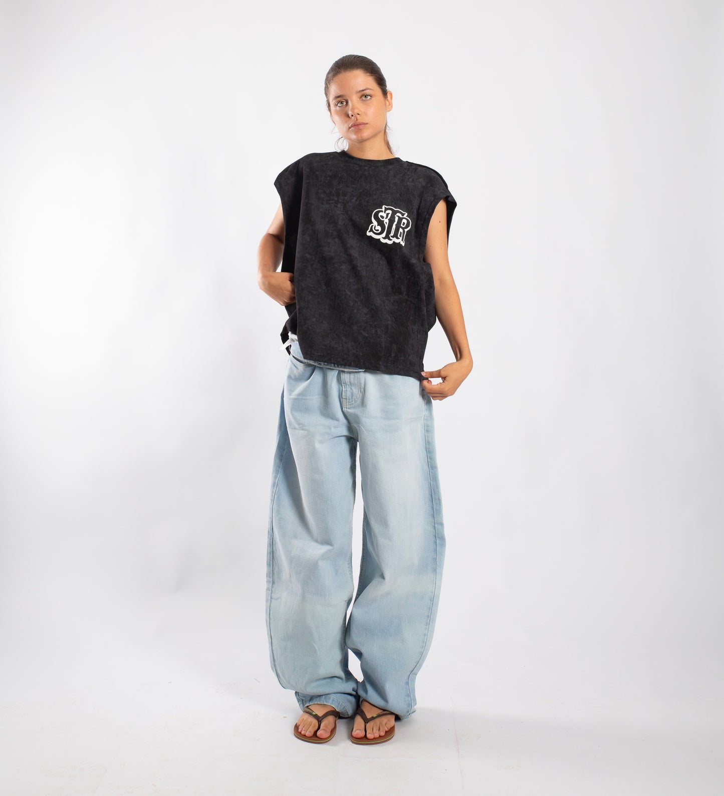 CRTV DEPT. TANK TOP – Washed Black