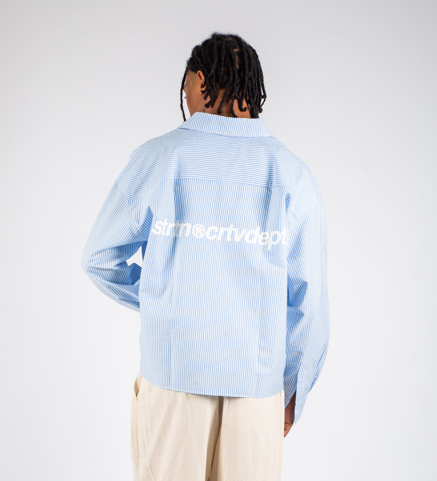 CRTV DEPT. STRIPED LONG SLEEVE POPLIN SHIRT II