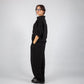 PLEATED BAGGY LINEN PANTS – Black