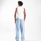 THE CRINKLED POPLIN PANTS – Baby Blue