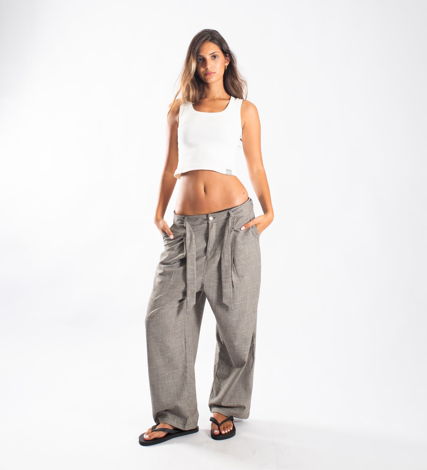THE CRTV DEPT. BLOCK PANTS – Houndstooth