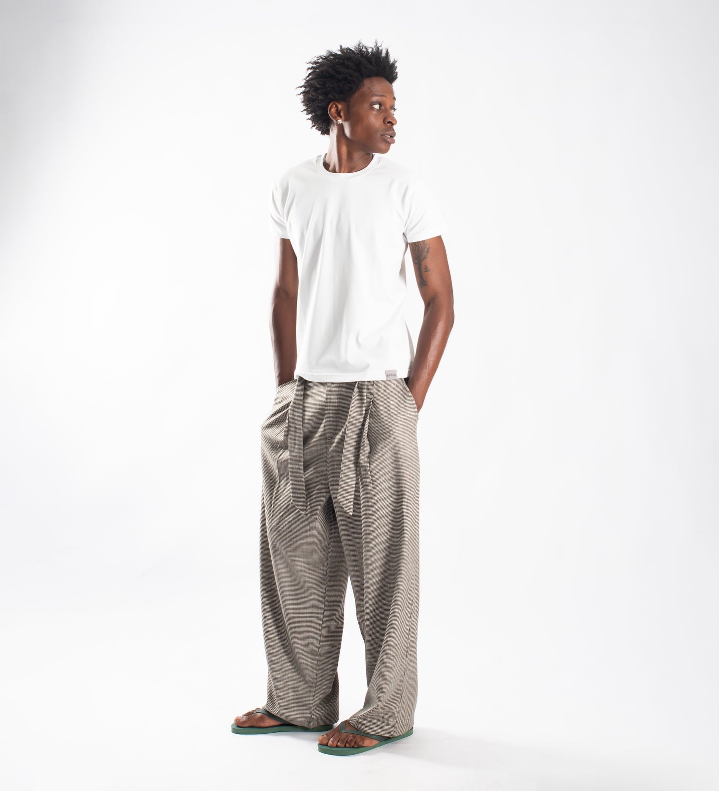 THE CRTV DEPT. BLOCK PANTS – Houndstooth