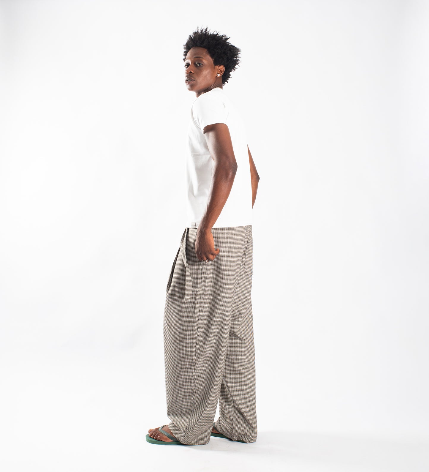 THE CRTV DEPT. BLOCK PANTS – Houndstooth