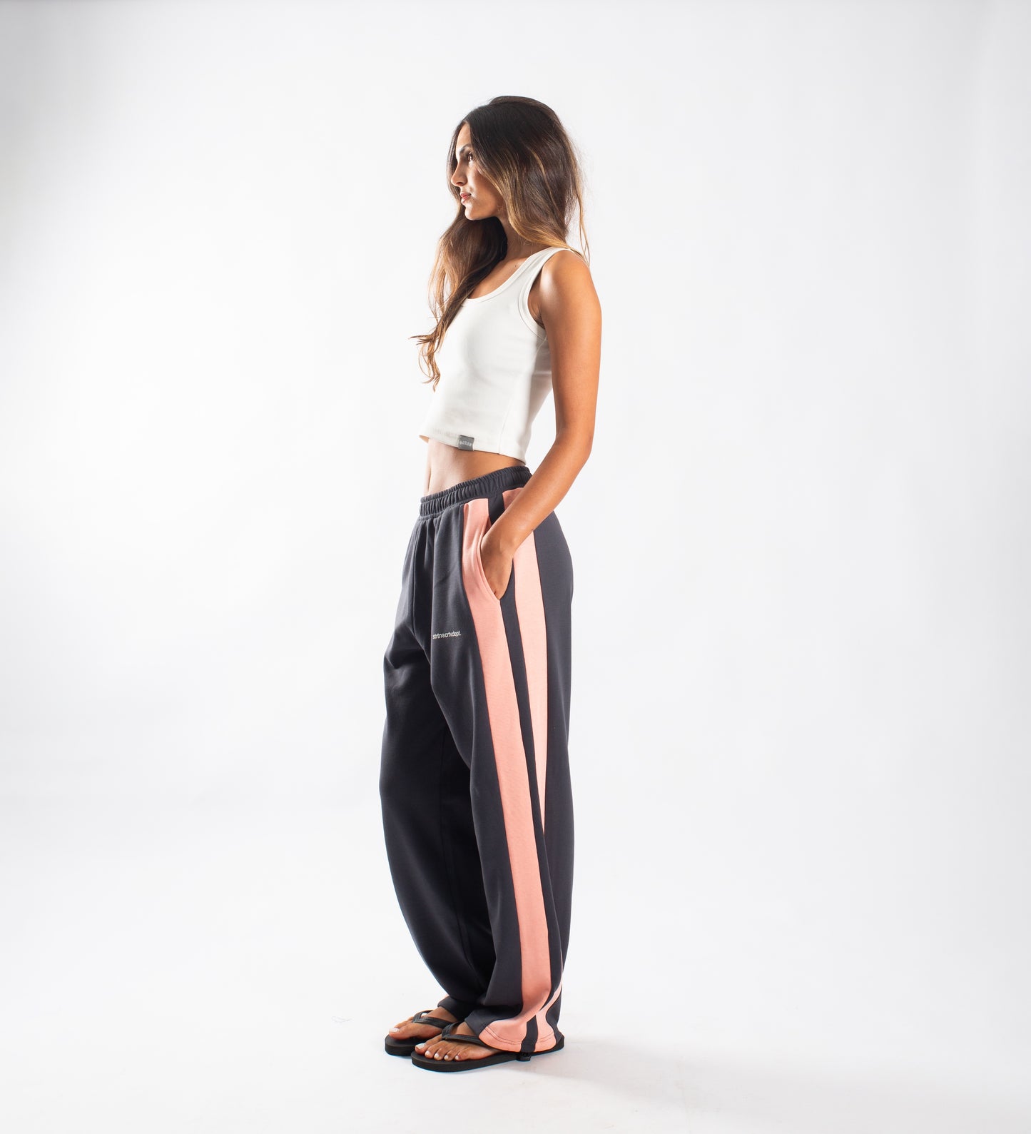 CRTV DEPT. JOGGERS – Light Pink/Charcoal