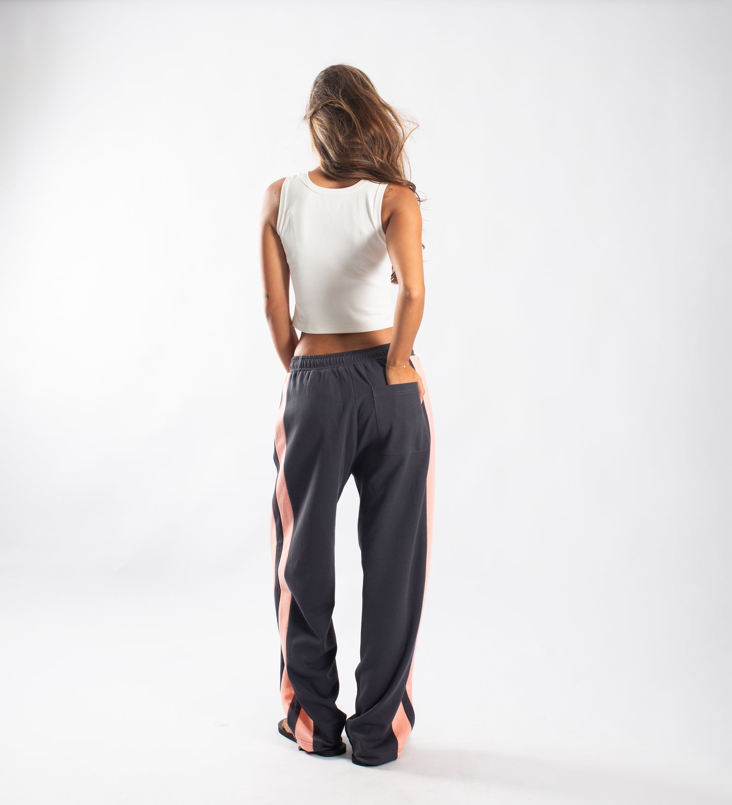 CRTV DEPT. JOGGERS – Light Pink/Charcoal