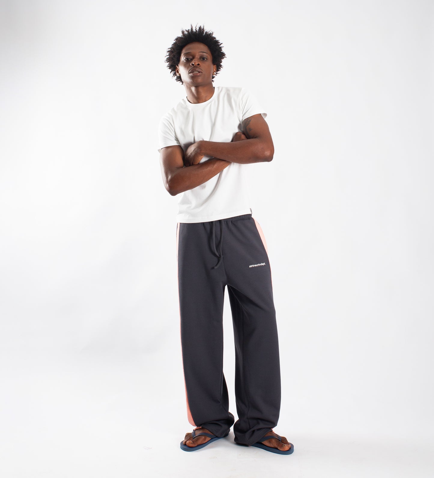 CRTV DEPT. JOGGERS – Light Pink/Charcoal