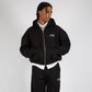 STRTN ZIP-UP HOODIE  – Black