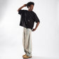 HEAVYWEIGHT DISTRESSED BOXY ARMY T-SHIRT – Black