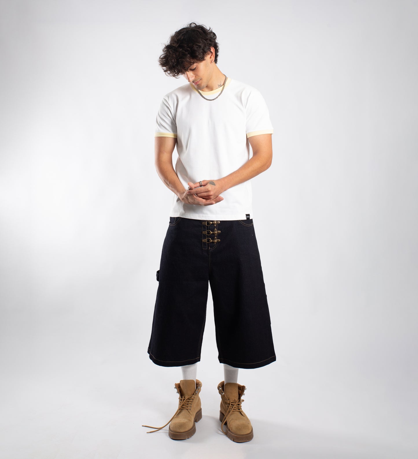 FIREMAN CLASP DENIM JORTS – Midnight Blue