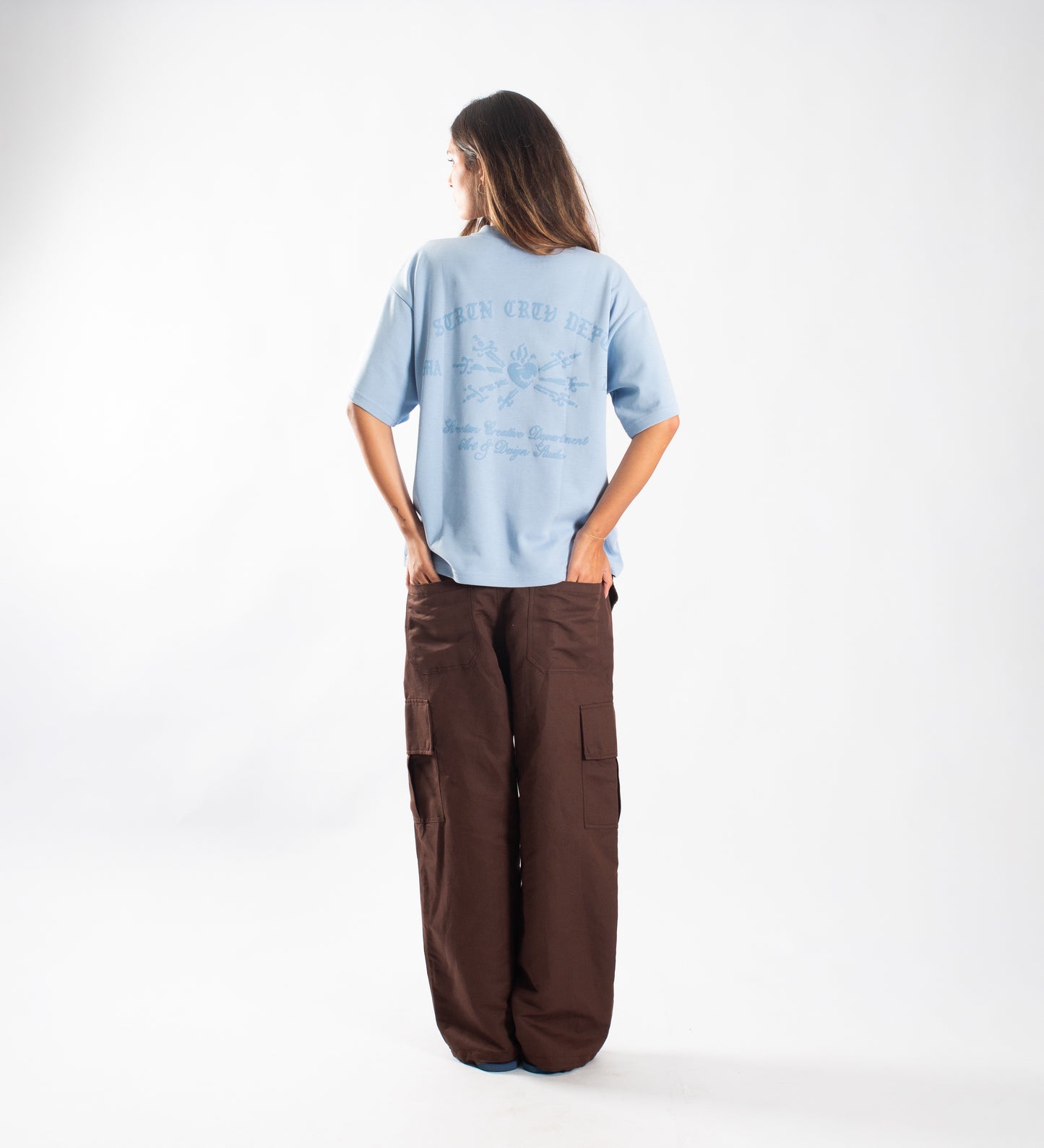 SACRED HEART HEAVYWEIGHT T-SHIRT – Baby Blue