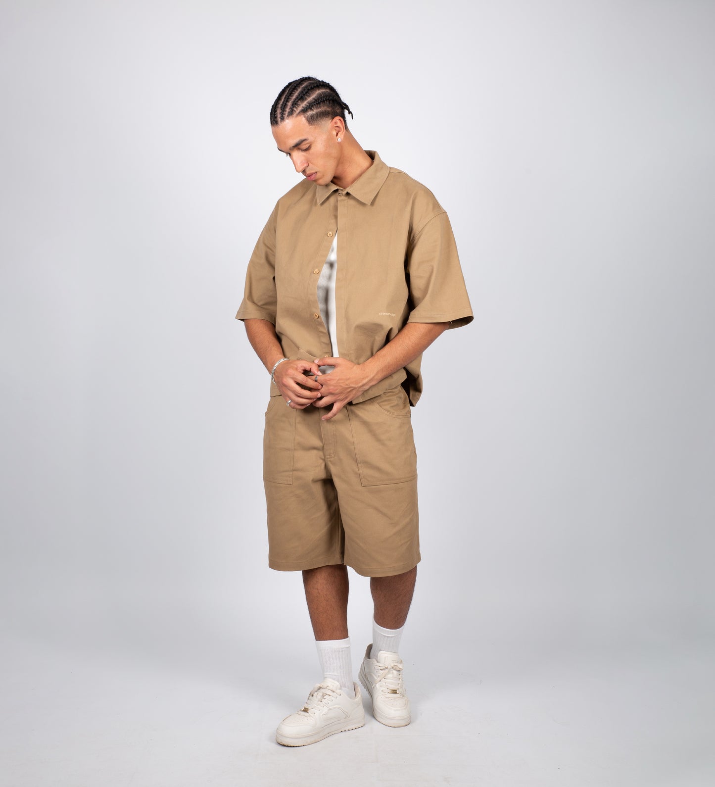 HOT SEASON HEAVYWEIGHT OVERSHIRT – Tobacco