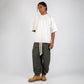 PLEATED BAGGY LINEN PANTS – Khaki