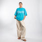 CRTV DEPT. CROPPED T-SHIRT – Turquoise