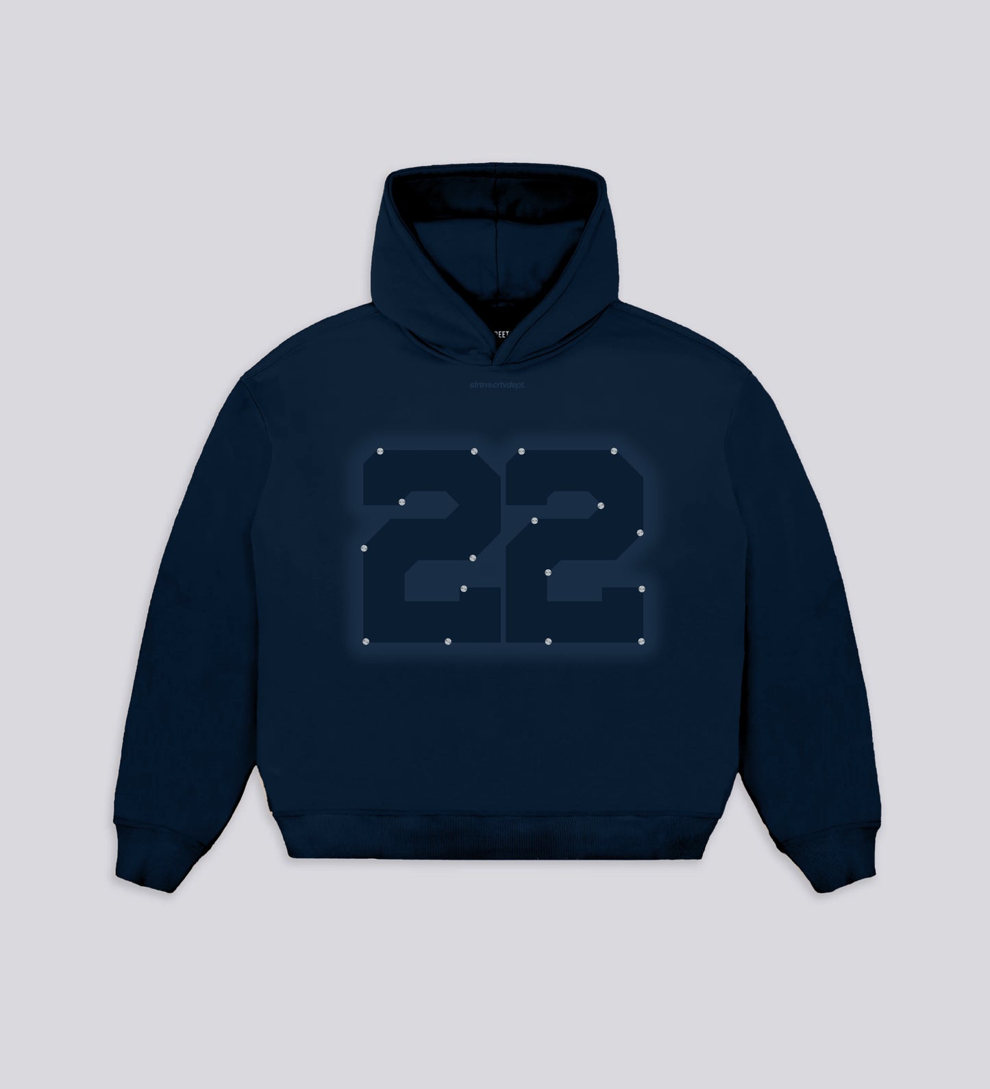 CRTV DEPT. RIVET HOODIE – Midnight Blue
