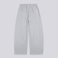 PLEATED TRACK PANT – Light Gray (Upcycled Fabric)