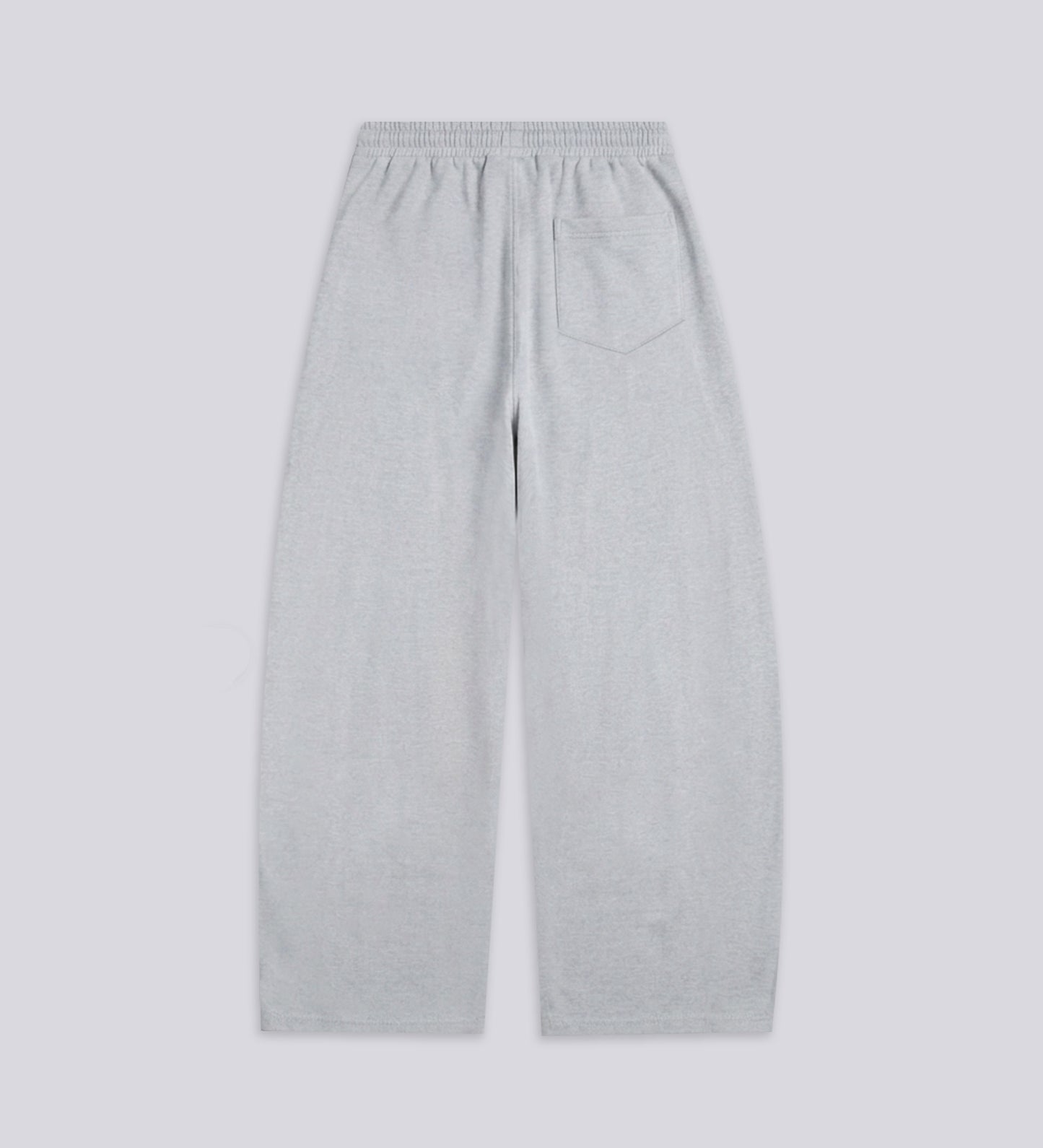 PLEATED TRACK PANT – Light Gray (Upcycled Fabric)