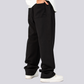 ATHLEISURE TRACK PANTS – Black