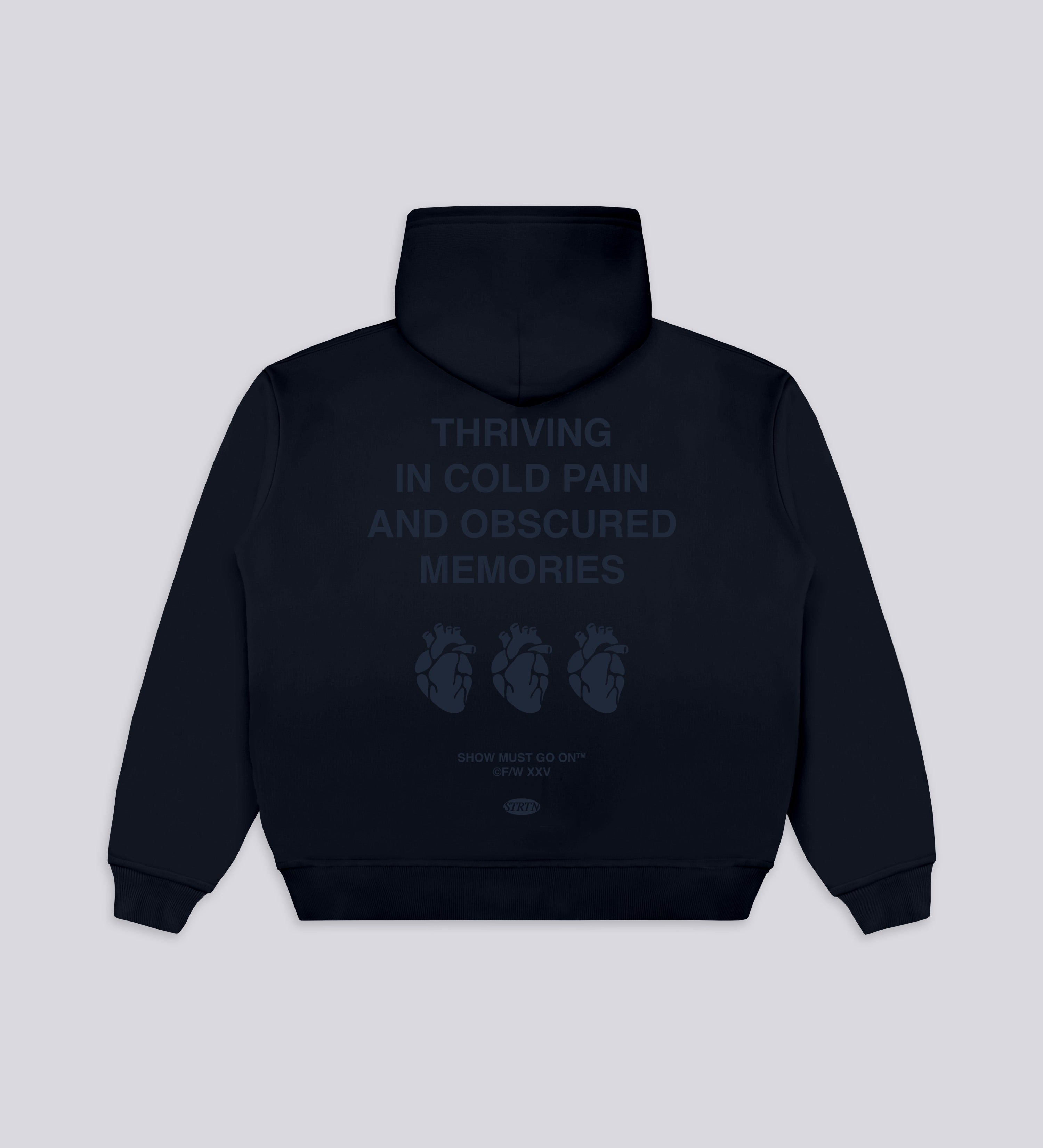 COLD HEARTS HOODIE – Dark Navy – STREETAN®