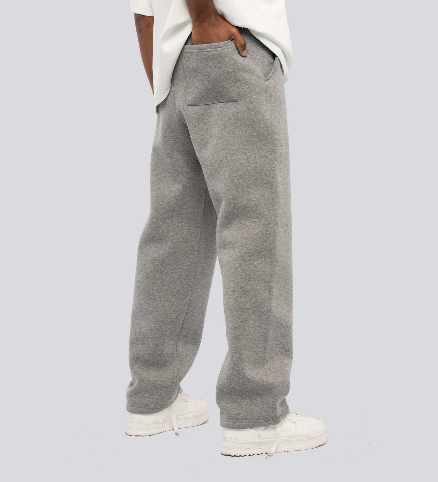 OPEN LEG HEAVYWEIGHT JOGGERS – Heather Gray