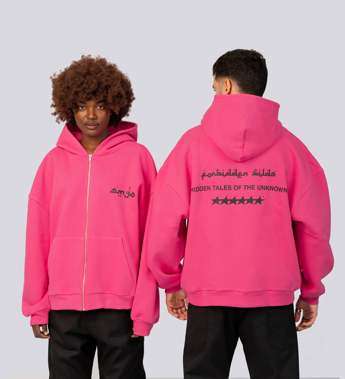 HIDDEN TALES ZIP-UP – Fuchsia