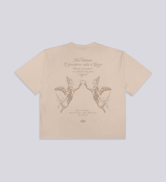 ODIA IL GIOCO V2 BOXY HEAVYWEIGHT T-SHIRT – Cream