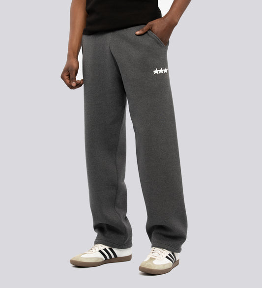 OPEN LEG HEAVYWEIGHT JOGGERS – Dark Heather Gray