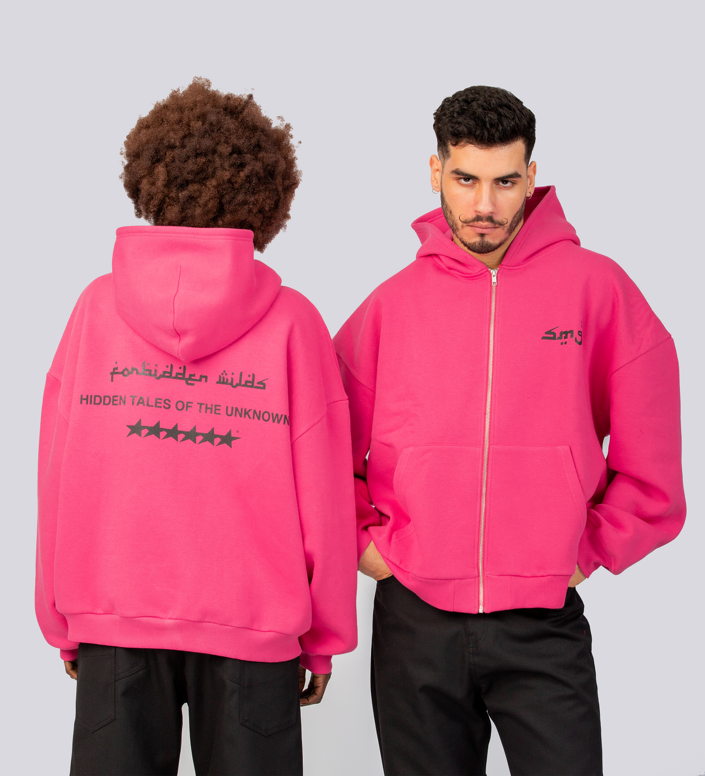 HIDDEN TALES ZIP-UP – Fuchsia