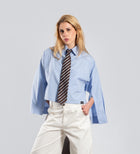 WOMEN'S CRTV DEPT POPLIN SHIRT – Baby Blue